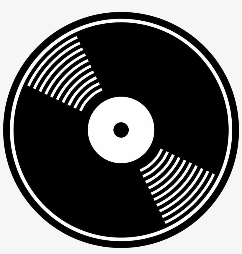 Compact Disc Black And White Optical Disc - Circle, transparent png