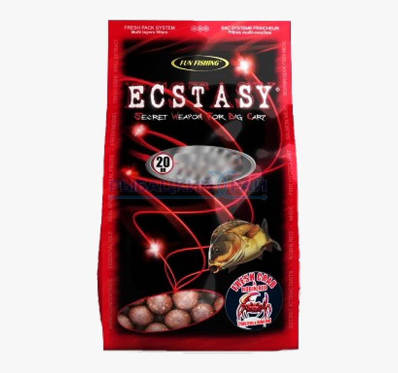 Бойлы Fun Fishing Ecstasy Supreme Fruits 800г 20мм - Bouillette Ecstasy, transparent png