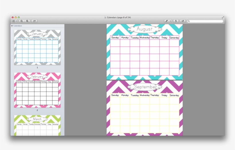 Calendar Screen Shot-tracing Months - Teacher Calendar Template, transparent png