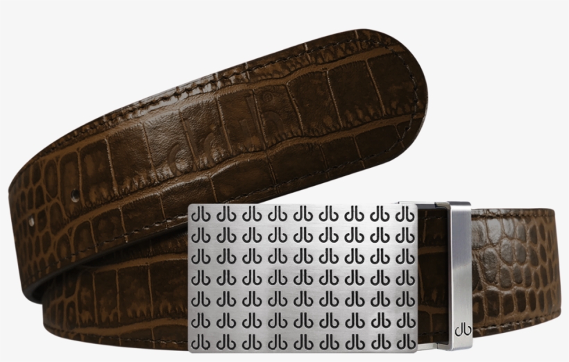 Druh Crocodile Texture In Dark Brown With Black Db - Belt, transparent png