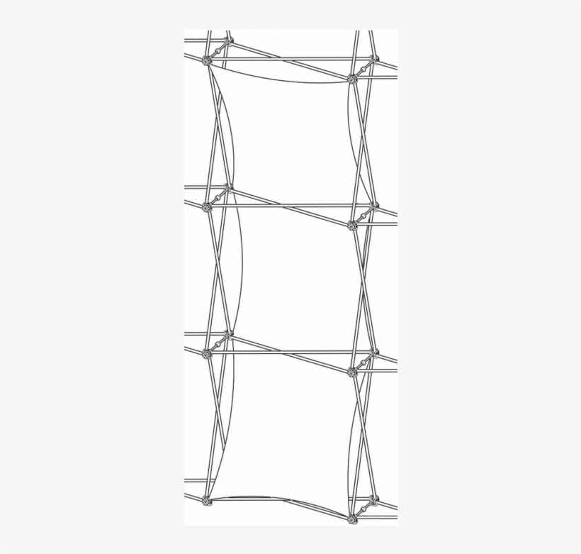 Xclaim Double Thread Fabric Popup Display Graphic - Barbed Wire, transparent png