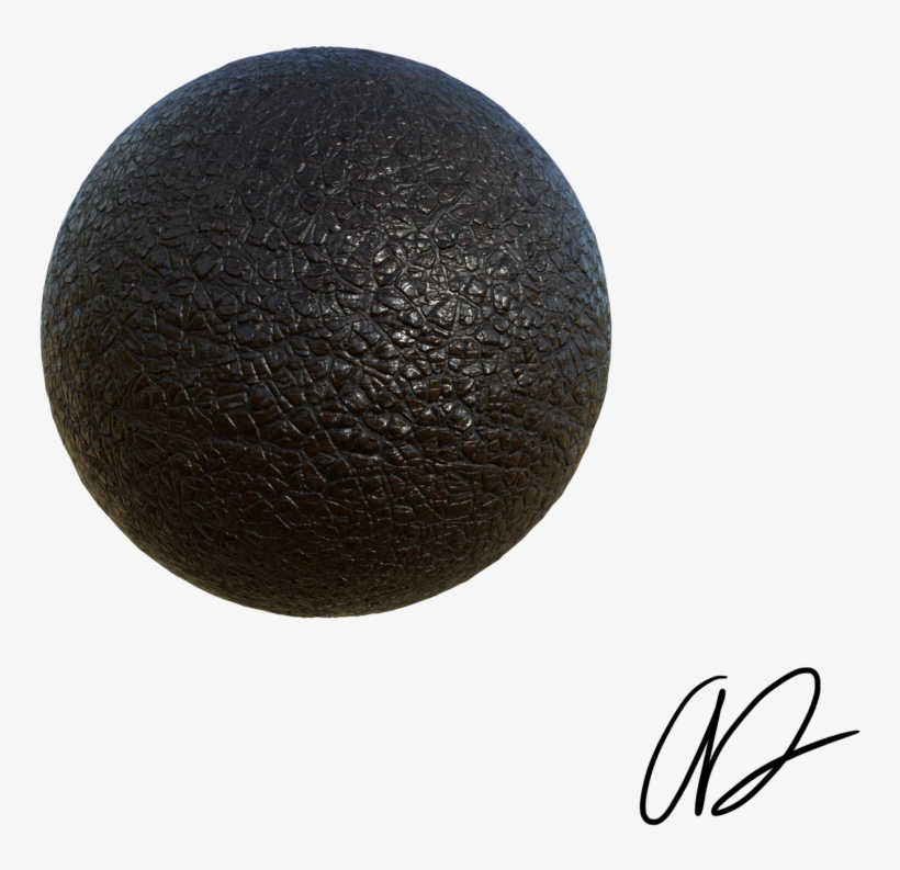 Leather Render04 - Sphere, transparent png