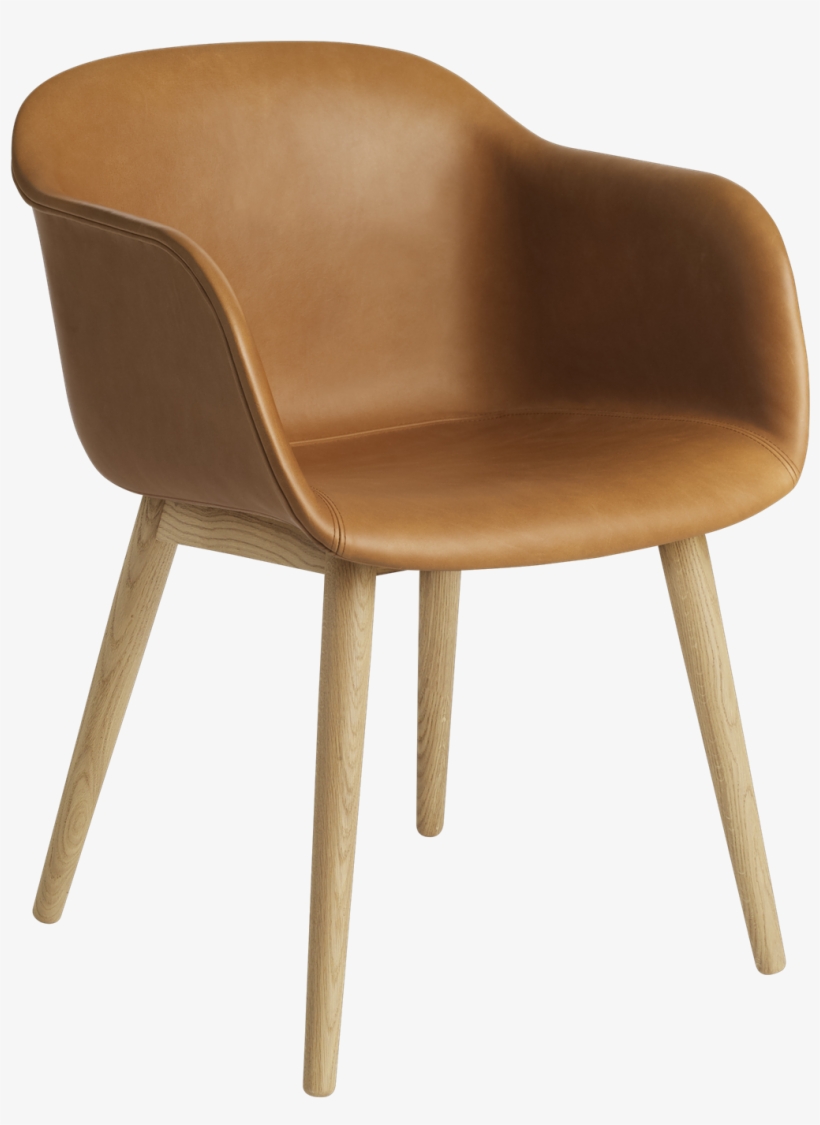 Fiber Armchair Wood Base - Muuto Fiber Armchair Tube Base, transparent png