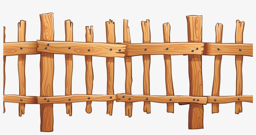 Picket Fence Wood Illustration - Vector Wood Fence, transparent png