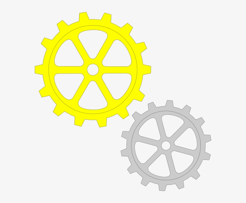 Free Vector Separate Gears Clip Art - Gears Clipart, transparent png