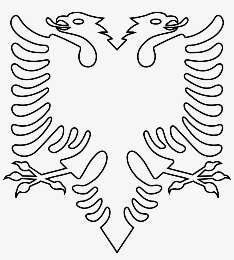 This Free Icons Png Design Of Albanian Eagle No Background, transparent png