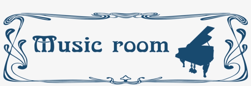Music Room Door Sign - Music Room Clip Art, transparent png