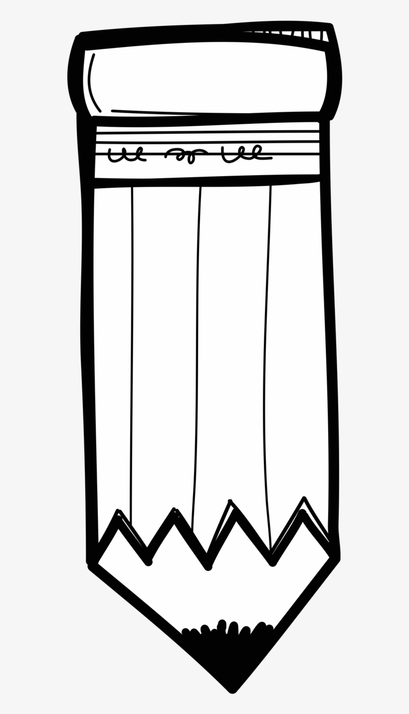 Pencil Clipart, Door Hangers, Pencil Door Hanger, Wood - Melonheadz Clipart Black And White, transparent png
