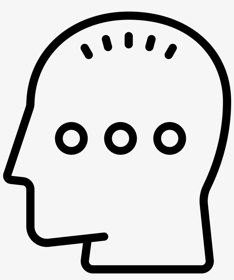 There Is An Outline Shaped Like A Face - Imagenes Png De Salud, transparent png