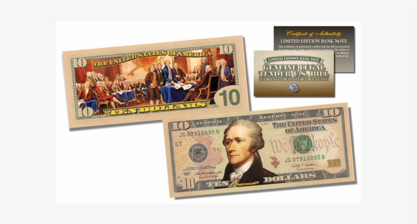 2 Sided Colorized Genuine Legal Tender U - Colorized 5 Dollar Bill, transparent png