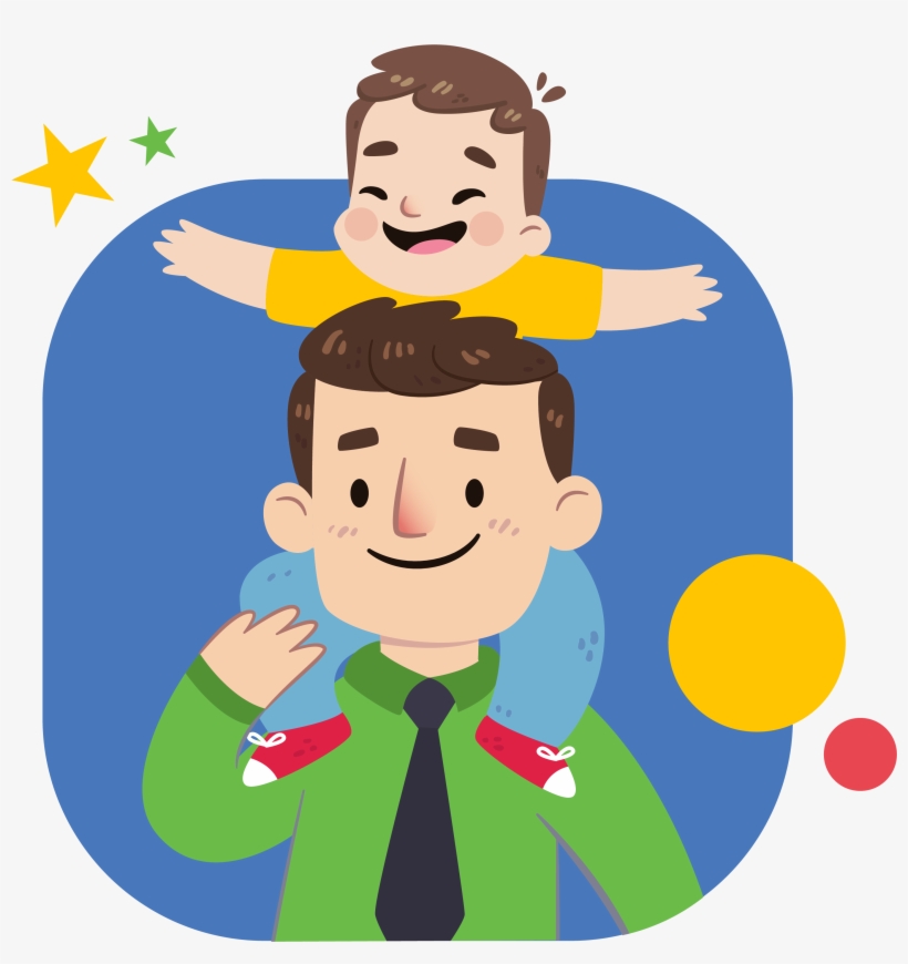 ¡feliz Día Del Padre - Cartoon, transparent png