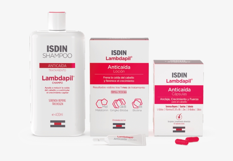 Isdin Lambdapil Anticaída Effective Hair Loss Treatment - Loción Lambdapil Women, transparent png