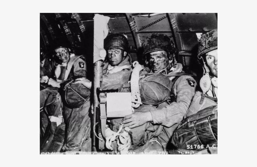 Paratroopers Before Taking Off For D-day's Initial - Screaming Eagles Ww2, transparent png