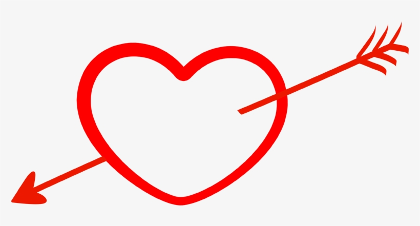 Heart With Arrow Png Transparent - Heart With Arrow Png, transparent png