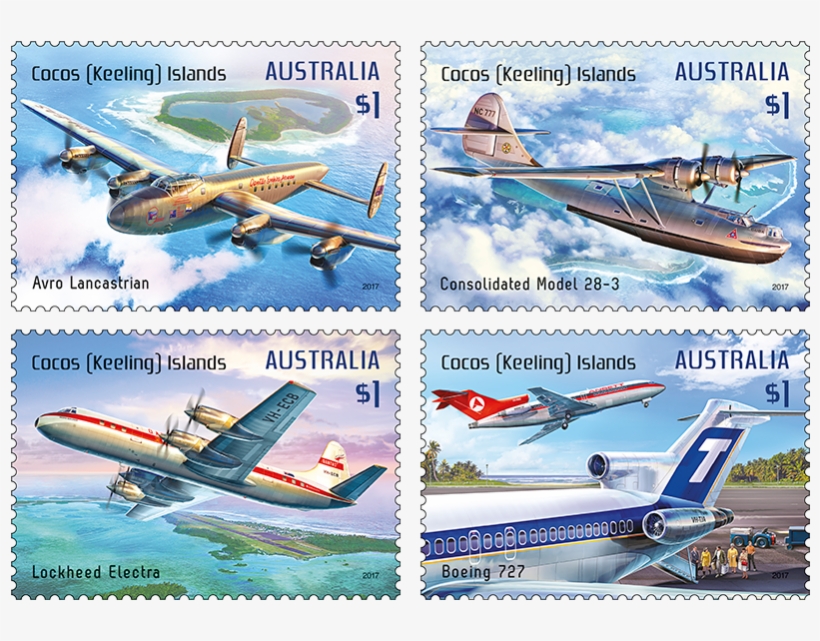 Set Of Four Cocos Islands, transparent png