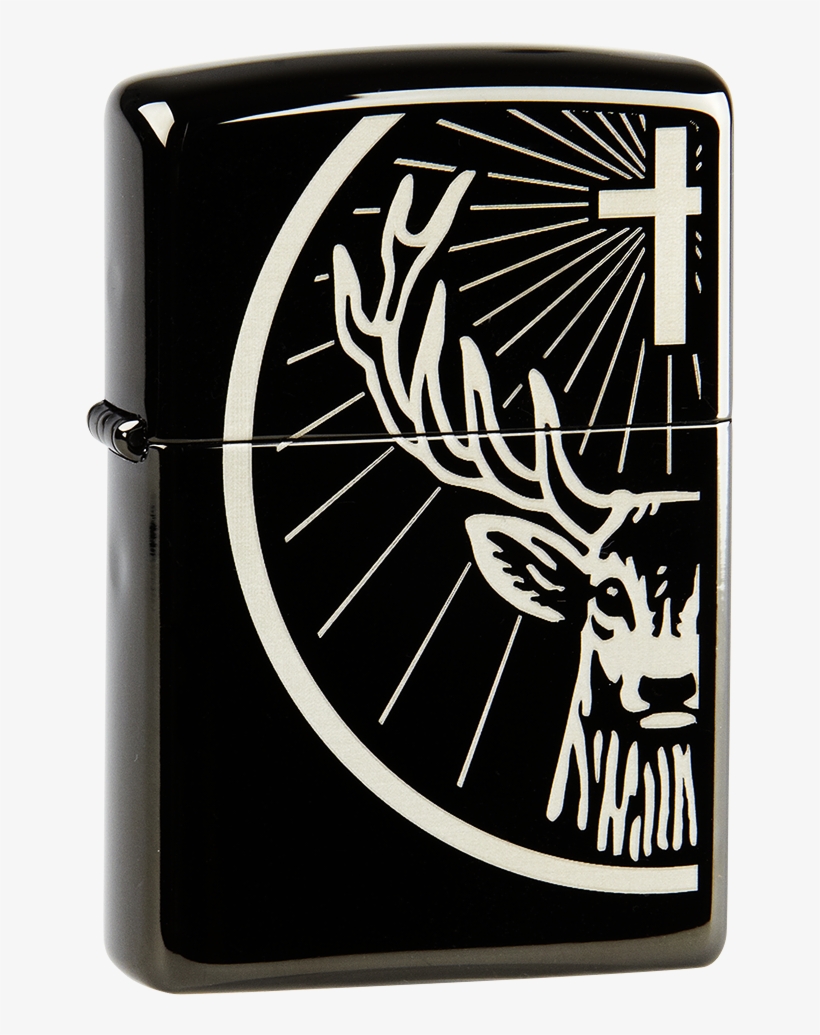 Deer Head Zippo Lighter Even In Wet And Windy Weather, - Jägermeister Sticker, transparent png