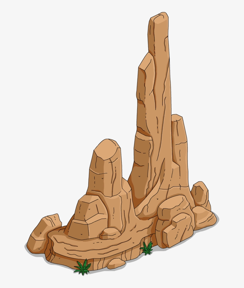 Rock Pillar 3 - Simpsons Tapped Out Rocks, transparent png