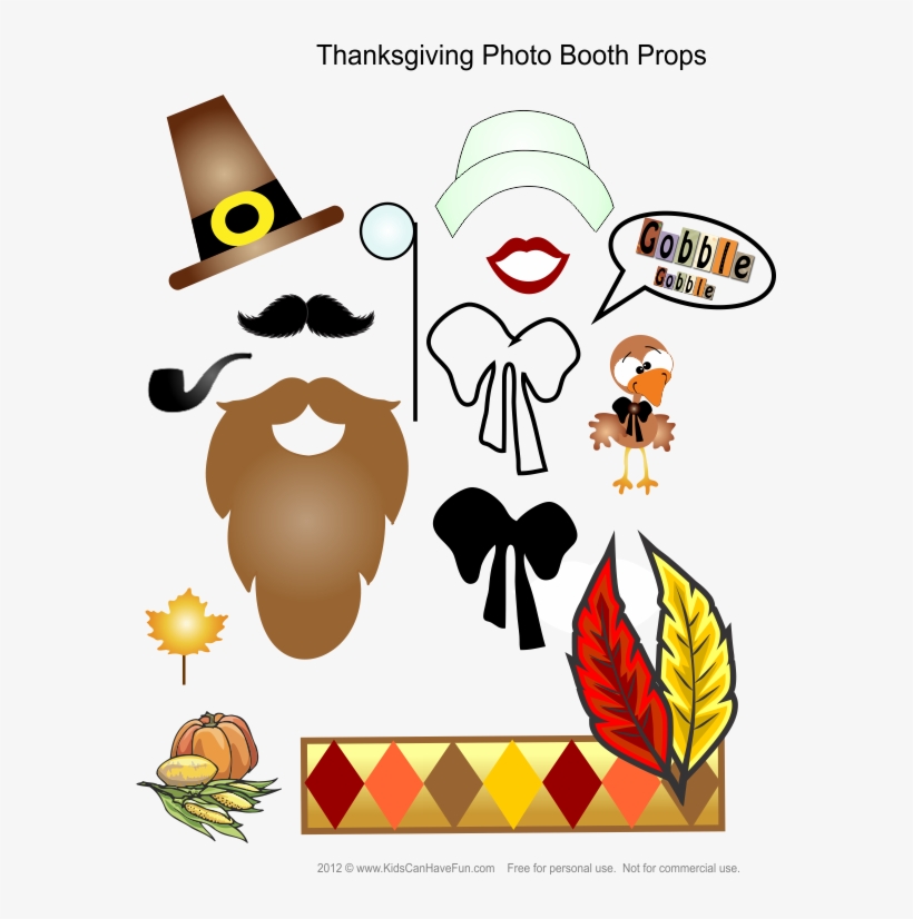 Enjoy A Variety Of Thanksgiving Activities For Kids - Thanksgiving Photo Booth Props Printables, transparent png