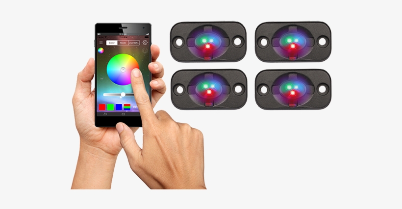 Led Rgb Rock Lights - Iphone, transparent png