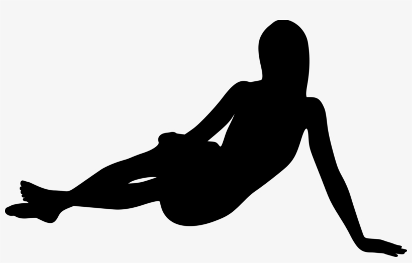 Silhouette Computer Icons Female Woman - People Lying Silhouette Png, transparent png