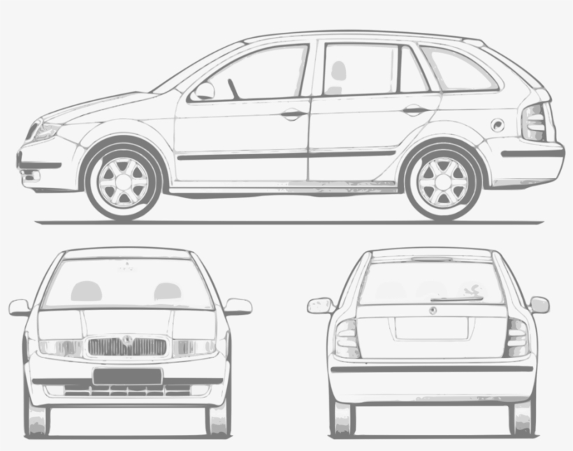 Illustration Of A Car - Private Hire Car Decal, transparent png