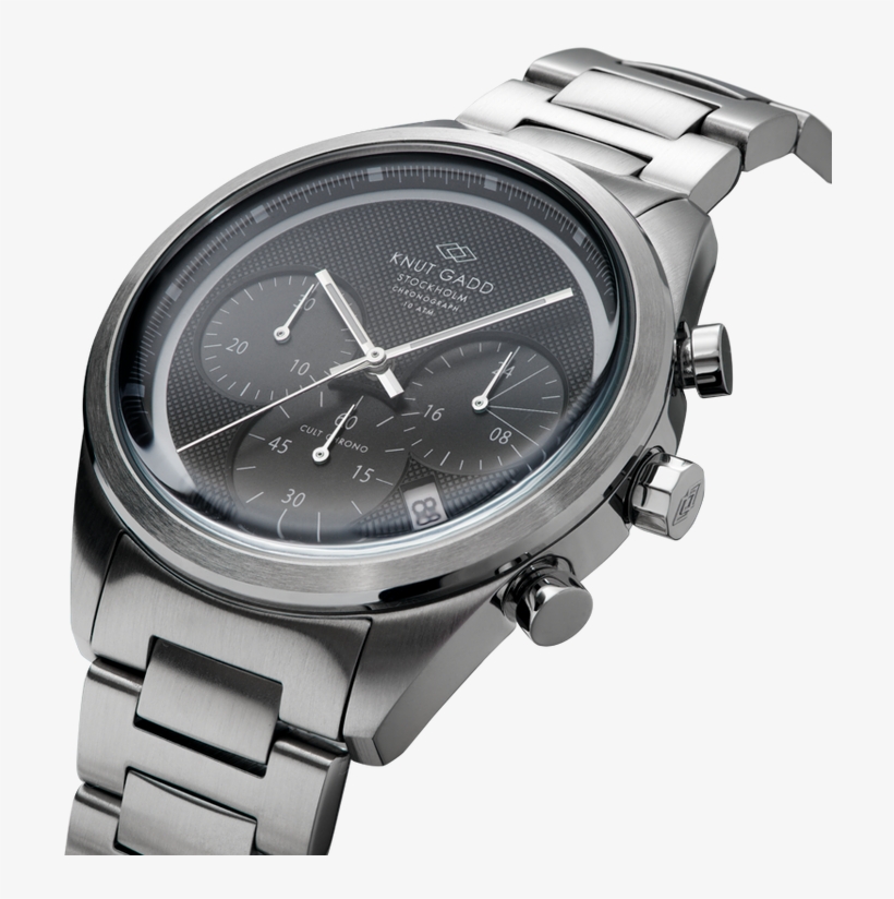 Cult Chrono / Black Dial Steel Bracelet - Analog Watch, transparent png