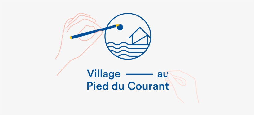 Village Au Pied Du Courant On Behance Typography Logo, - Circle, transparent png