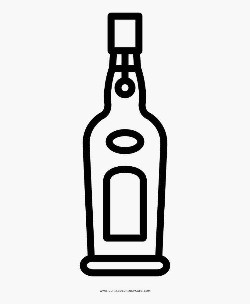 Port Liqueur Transprent Png Beer Water Glass - Botella De Licor Dibujo, transparent png