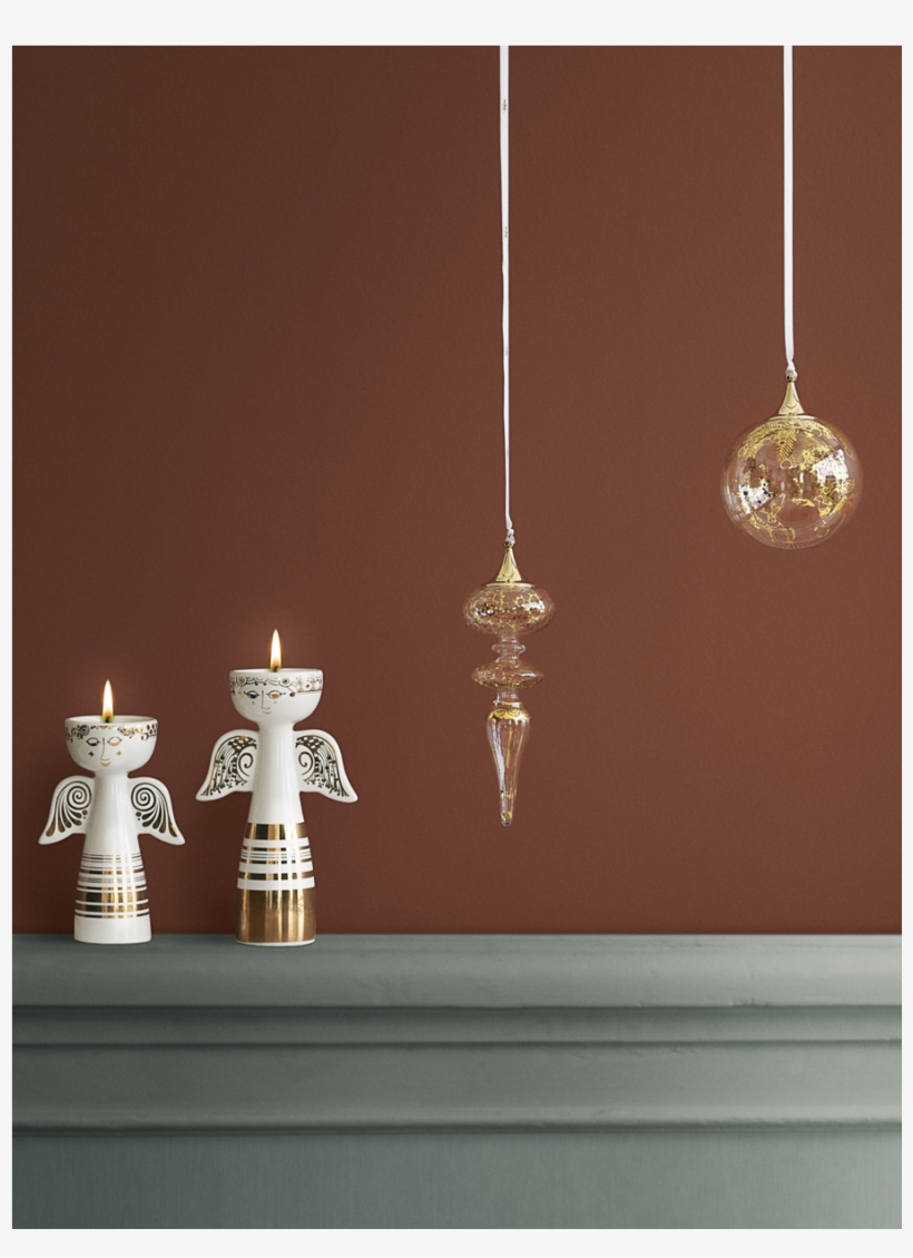 Lucia Tealight Holder Angel Gold H16 5 Lucia - Bjørn Wiinblad Fyrfadsstage Engel, transparent png