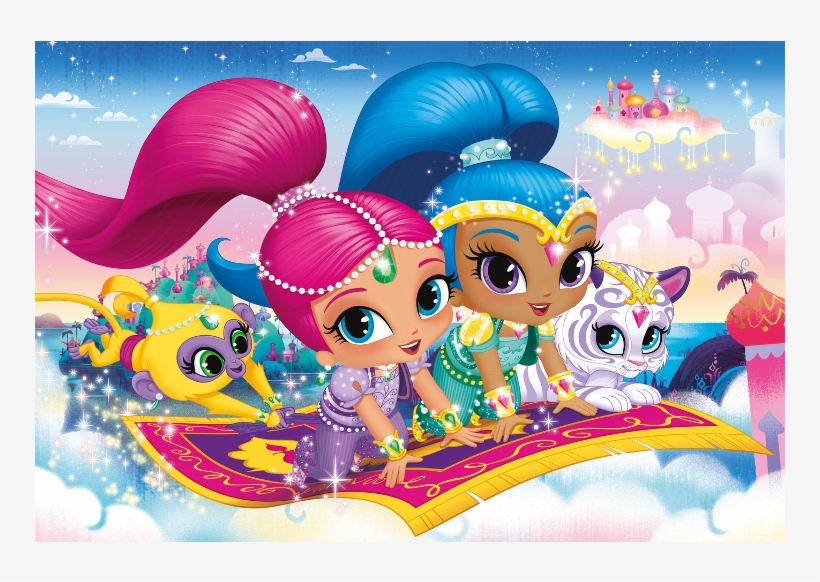 Buy Puzzle Clementoni Floor - Puzzle Shimmer E Shine, transparent png