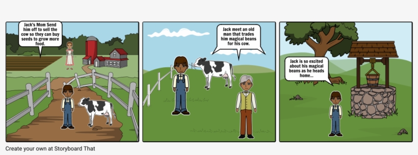 Jack And The Beanstalk - Cartoon, transparent png