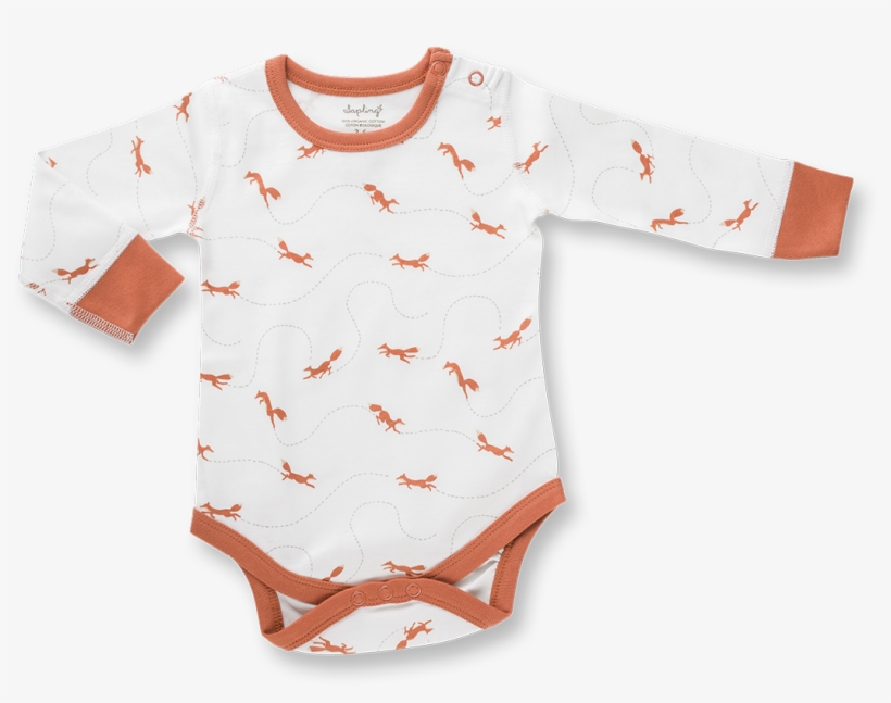 Signore Fox Long Sleeve Bodysuit - Bodysuit, transparent png