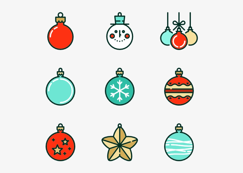 Linear Christmas Baubles 120242 Icon Pack, Christmas, transparent png