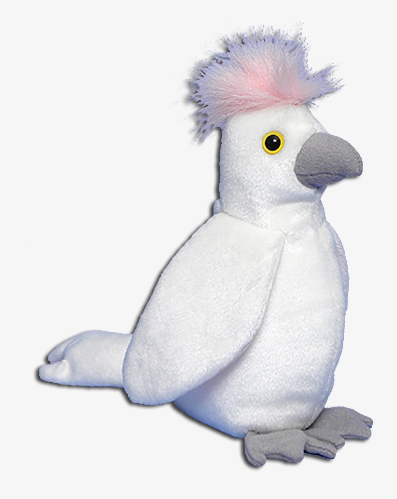 Ty Beanie Babies Kuku The Cockatoo Stuffed Animal - Sulphur-crested Cockatoo, transparent png