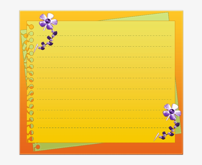 Flower Portable Yellow Paper Graphics Border Network - Paper, transparent png