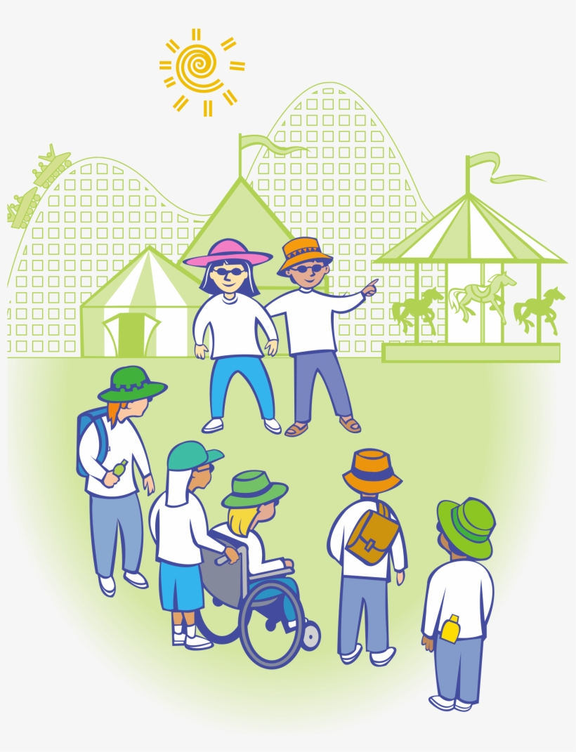 This Free Icons Png Design Of Kids At Theme Park, transparent png