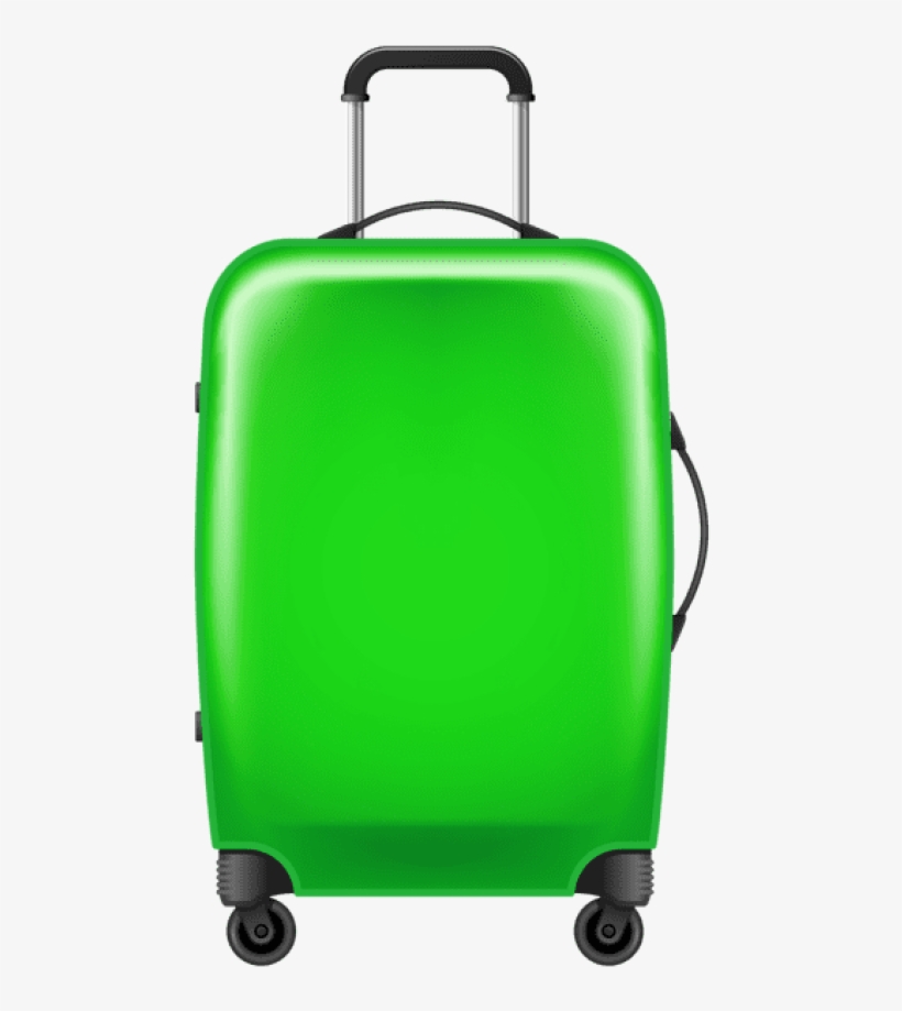 Free Png Download Green Trolley Suitcase Clipart Png - Hotel, transparent png