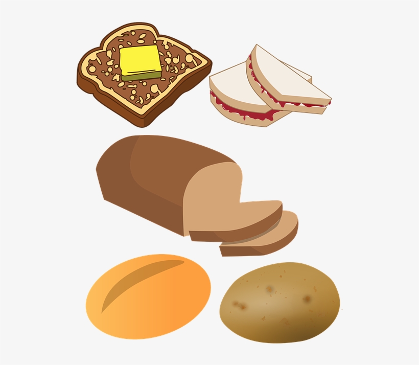 Bread Clipart Starchy Food - Starchy Foods Clipart, transparent png