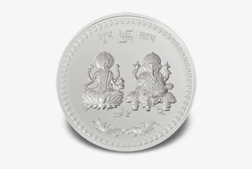 Ganesh Laxmi Hallmarked 5gm - Quarter, transparent png