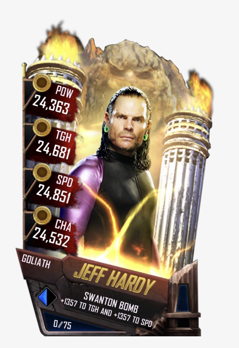 Jeffhardy S4 20 Goliath - Wwe Supercard Goliath Cards, transparent png