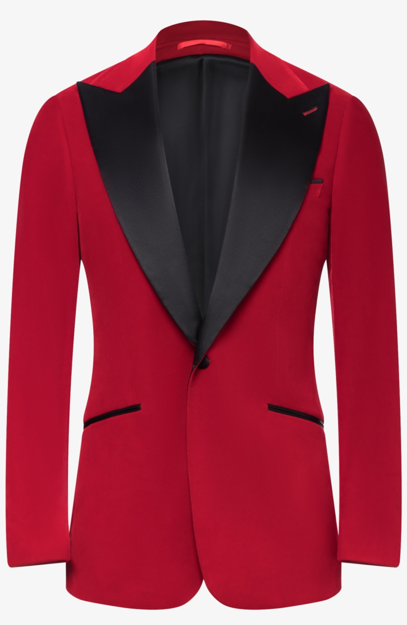 Red Velvet Peak Lapel - Formal Wear, transparent png
