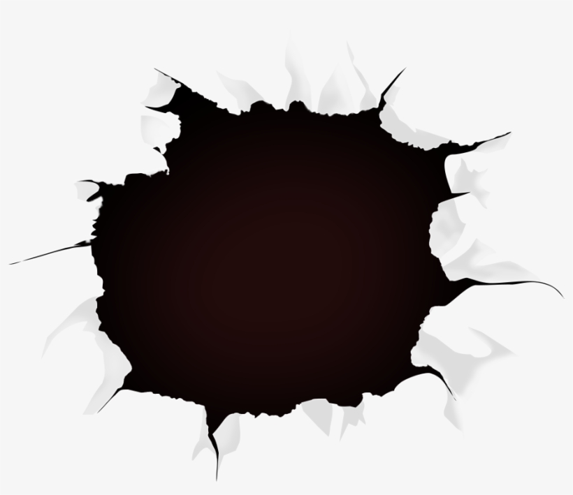 911 X 744 13 - Hole In Black Paper Png, transparent png