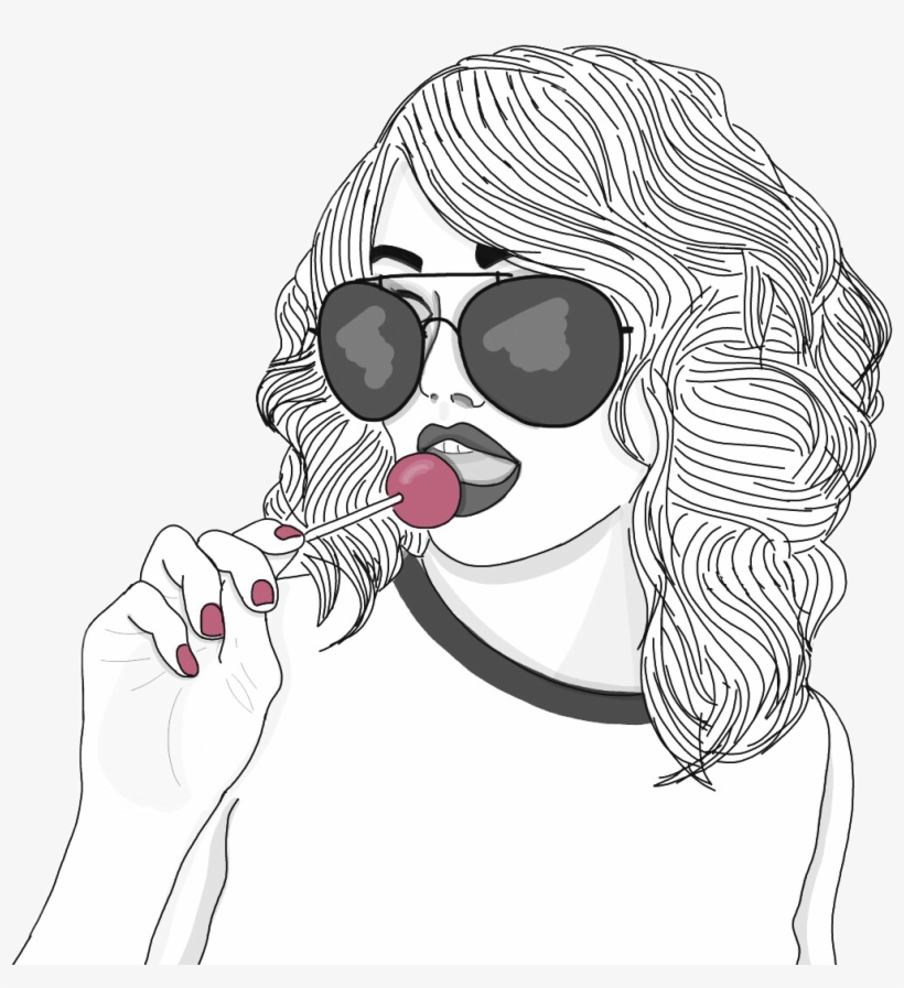 Lips Tumblr Outline - عذرا لمن وصفني بالتكبر, transparent png