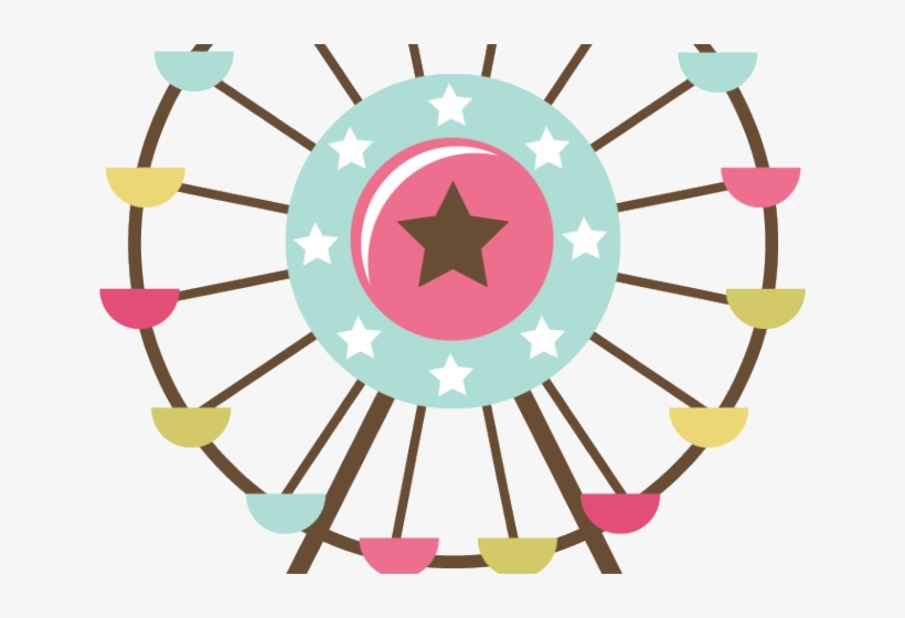 Drawn Ferris Wheel Easy - Clip Art Ferris Wheel, transparent png