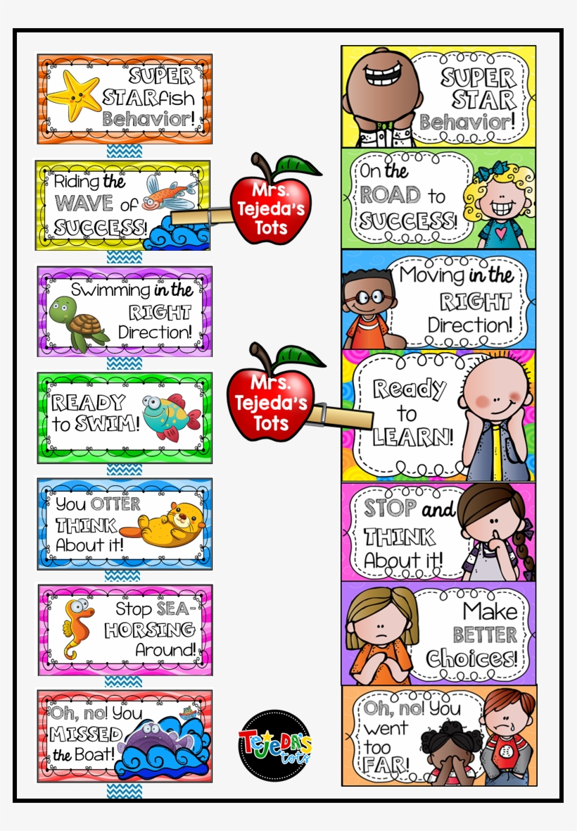 I Like To Use A Clip Chart For Behavior Management, - Cartoon, transparent png