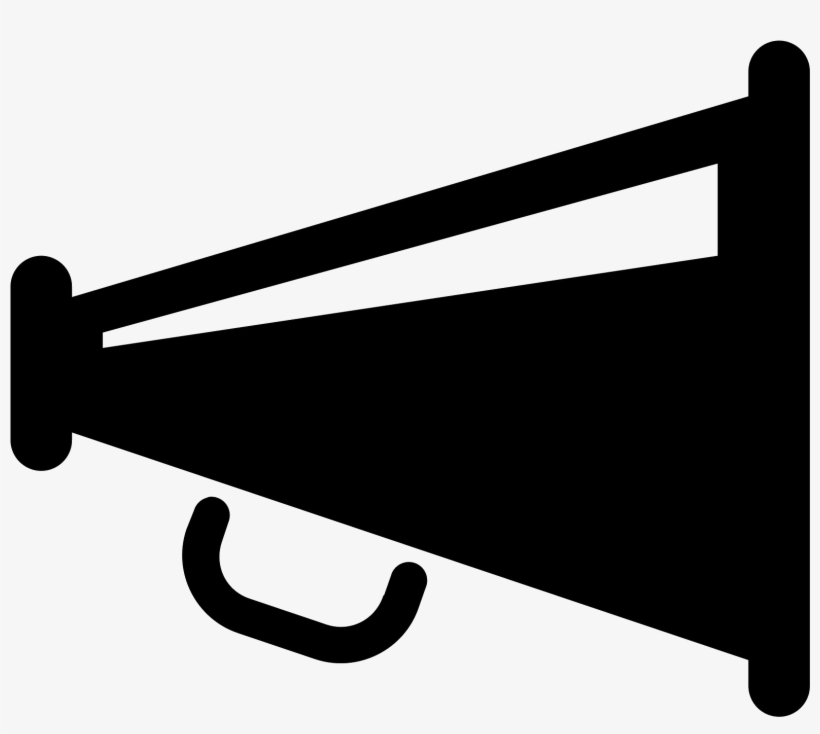 This Is An Icon Of A Megaphone - Black Megaphone Icon, transparent png