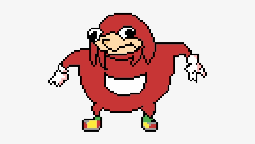 Random Image From User - Ugandan Knuckles Pixel Art, transparent png