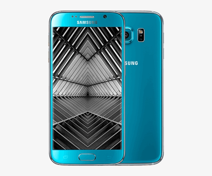 1 Of - Samsung Galaxy S6 In Blue, transparent png