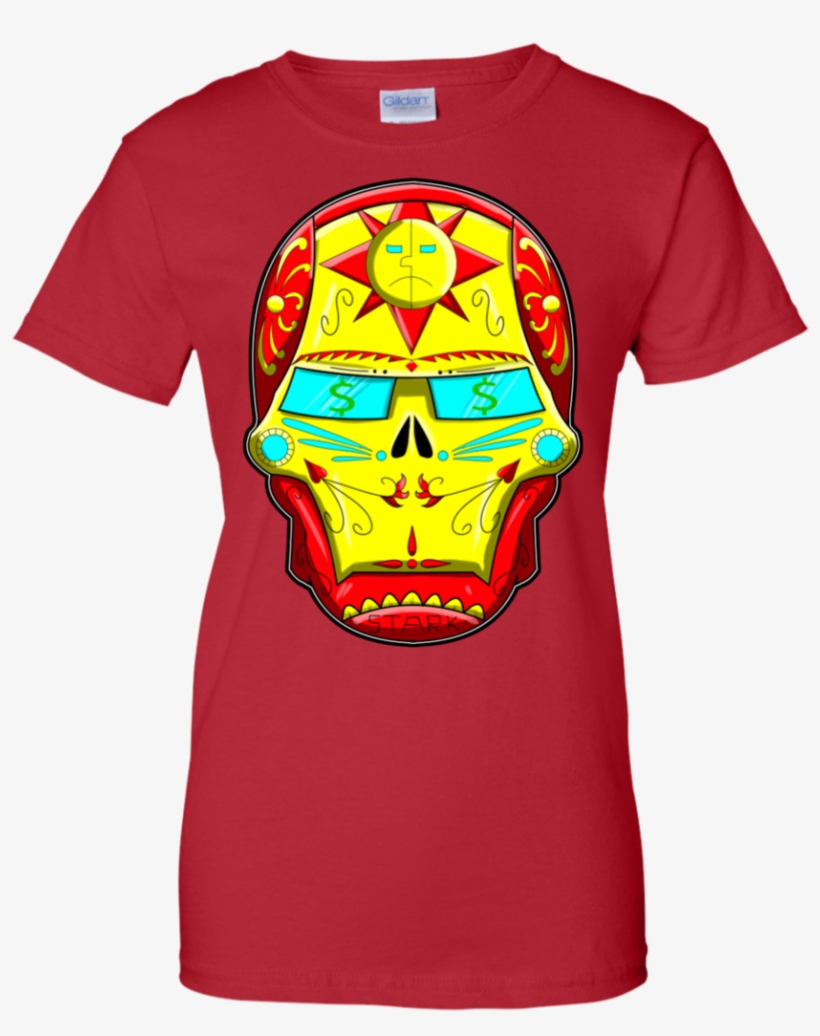 Ironman Sugar Skull Marvel Comics T Shirt & Hoodie - Iron Man Sugar Skull, transparent png