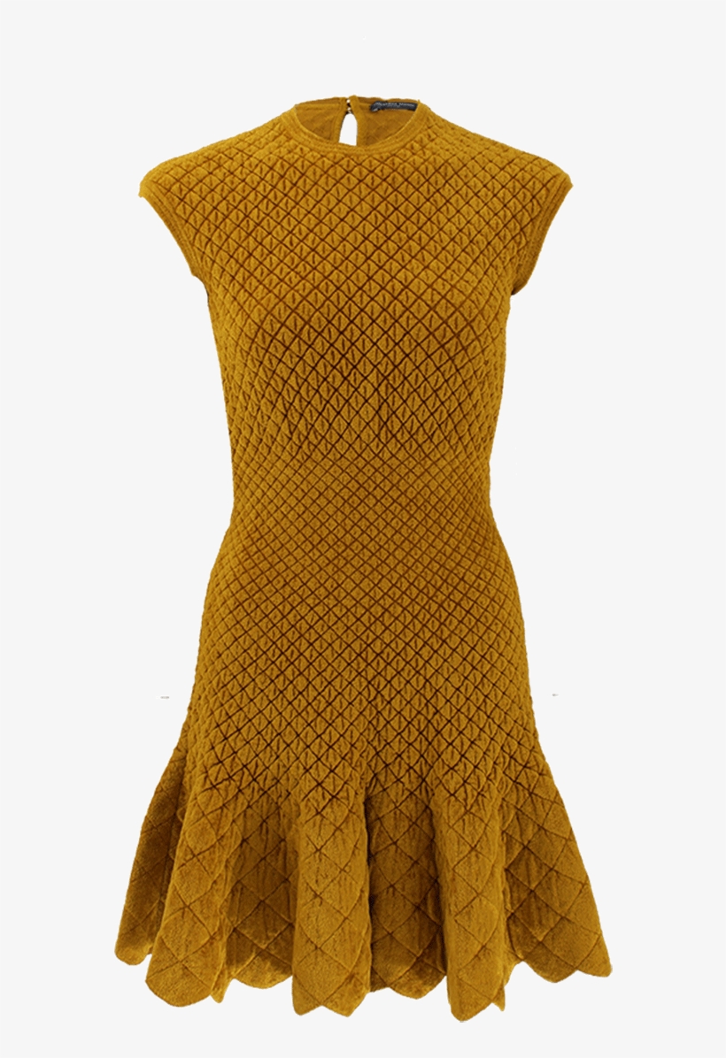Alexander Mcqueen Flounce Bottom Short Dress - Alexander Mcqueen Dress Png, transparent png